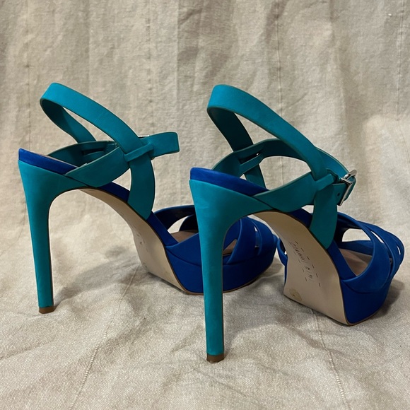 Gianni Bini Stiletto Platform Two Tone Color block heels size 8 - Picture 6 of 12